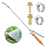 GOEDCH Gießstab: Garten Gießstab Metall, Mehrere Sprühbilder Garten Bewässerung Zauberstab Zum Blumenampeln und Sträucher, Verstellbarer Ersatz Universal Sprühstab für Gärten, Obstgärten, Grüngurte