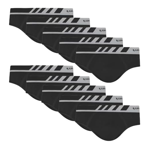 Kit 10 Cuecas Slip Masculinas Lupo Microfibra Sem Costura Confortáveis e Anatômicas para o Dia a Dia (BR, Alfa, G, Regular, Preta)