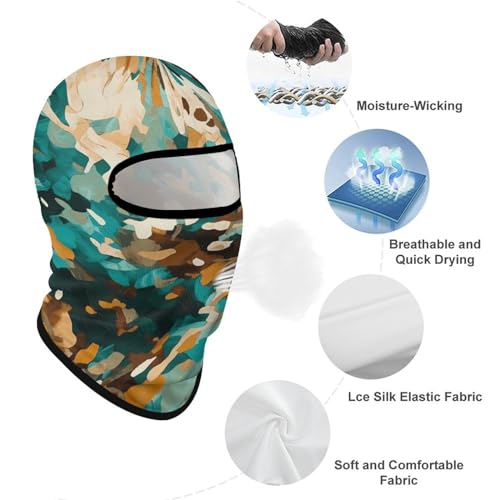 Balaclava para Hombres y Mujeres con Estampado Camuflado, Máscara Facial Completa para Ciclismo y Esquí miniatura 3