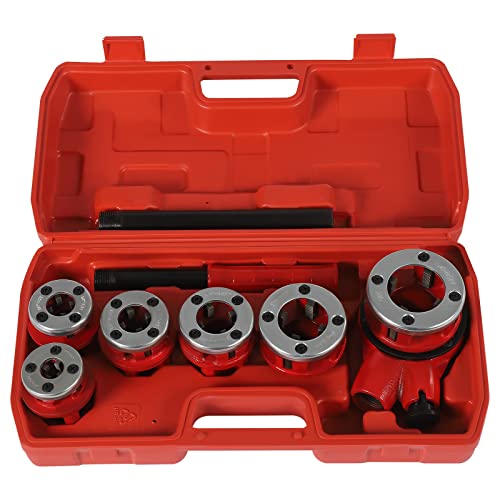 Set di maschiatrici versatili per sei misure di tubi: questo set di maschiatrici contiene sei teste di taglio (da 1/4