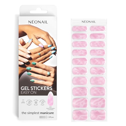 NÉONAIL Nagelfolie UV Härtend - Gel Stickers Easy On - UV Gel Strips - Fingernägel zum Aufkleben - Nagelsticker - Nagellackstreifen - Nagelaufkleber - Aufkleber Nägel - M13