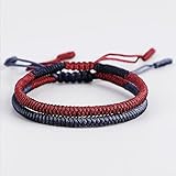 BRACO Pulsera Espiritual Tibetana Ajustable - Nudo Tradicional Budista - Amuleto...