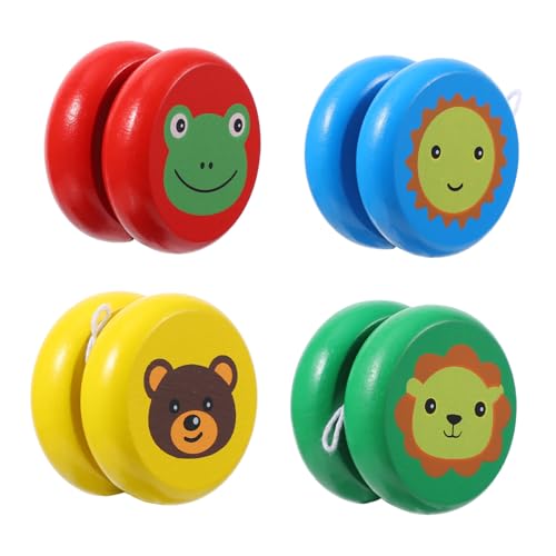 Toddmomy 4pcs Wooden for Creative Educational and Fun for Random Colors Random Color