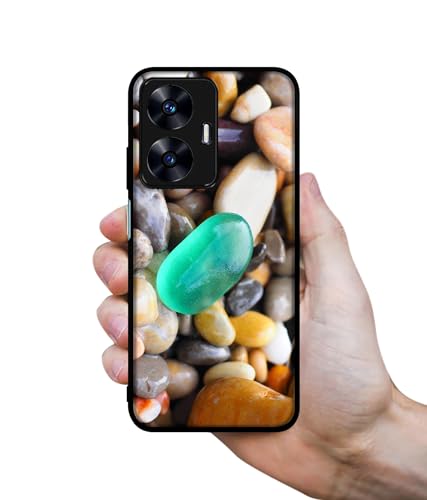 Image of Sea Stones Design Premium 2D Printed Metal Back Case Cover for Realme C55 4G / Narzo N55 4G