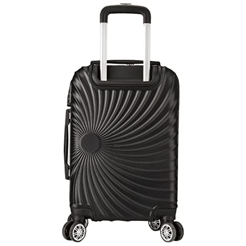 Mala de Viagem Média 65x42x26 Em Abs C/Rodinhas 360º Preto