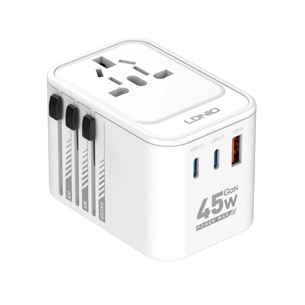 See full amazon price history chart for INICIO 45W USB-C 3 Port Travel Adapter with 2 Type C & 1 USB A, Worldwide PD Fast Charger US UK EU AUS Plug Converter for MacBook Air iPad Pro iPhone 15 14 13 Galaxy S24 S23 Ultra Pixel 8 etc INICIO 45W USB-C 3 Port Travel Adapter with 2 Type C & 1 USB A, Worldwide PD Fast Charger US UK EU AUS Plug Converter for MacBook Air iPad Pro iPhone 15 14 13 Galaxy S24 S23 Ultra Pixel 8 etc (B0D8L5GKKJ) Amazon Price History, Amazon Price Tracker