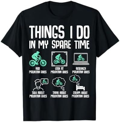Things I Do In My Spare Time Mountain Bike MTB Bicycle Kids T-Shirt