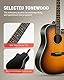 Donner Gitarre Akustik Anfänger Erwachsene Akustikgitarre Cutaway Kit Einsteiger 4/4 Dreadnought 41 Zoll Gitarren mit 6 Saiten Gigbag Capo Plektren Gurt (Sunburst）