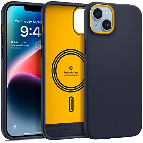 Caseology Nano Pop Mag Case Compatible with iPhone 14 - Blueberry Navy Cover