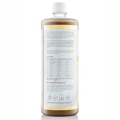 Image of Neem Pro | 100% Raw & Cold Pressed Neem Juice | Clear Skin, Liver Health, Immunity & Blood Sugar Support | 1Ltr