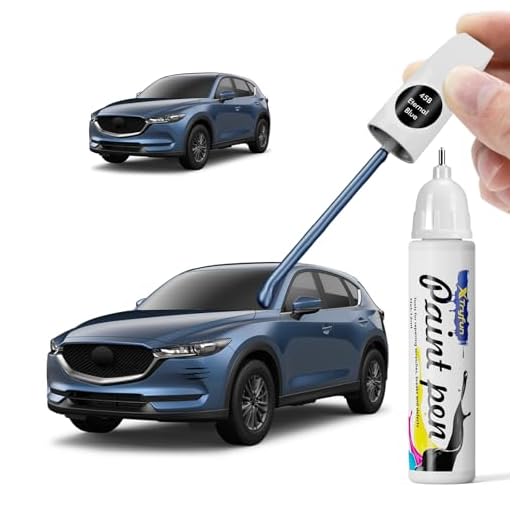 XTryfun 45B Eternal Blue Touch Up Paint Compatible with Mazda, DIY Car Paint Scratch Repair, Quick & Easy Fix Automotive Scratch Repair for CX-5/CX-3/Mazda3/Miata/MX-5