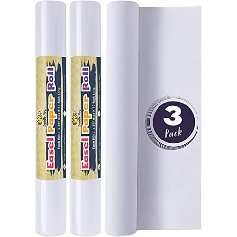DOODLE HOG Easel Paper Roll 17” x 75’ (900”) 3 Pack Art Paper for Kids Easel, Craft Paper Roll for Crafting Activity and Drawing Paper for Kids Cover