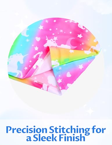 Girl Bathing Suit Size 6-7 Years Old Rainbow 2-Piece Tankini Swimsuit for Summer Beach4