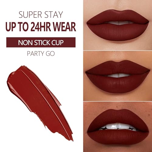 Image of MAKI YIKA 3Pc Red Lipstick for Women Color Stay Nude Red Pink Lipstick