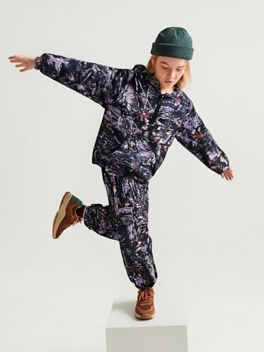 Image of Azmxynol Boys Clothes Kids Little Boy Color Block Half Zip Hoodie & Jogger Pants 2 Piece Outfit Set,4-12 Years
