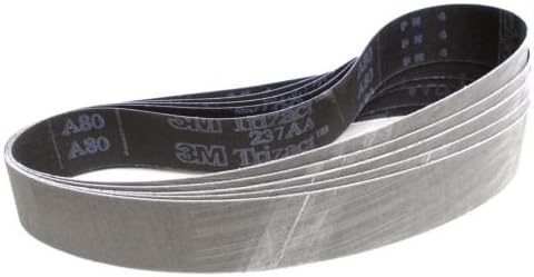 5 pieces of 3m Trizact abrasive belt 237AA, 40 x 760 mm, grain of your choice
