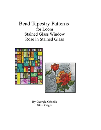 Bead Tapestry Patterns for Loom Stained Glass Window Rose in Stained Glass