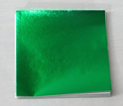 Purchase Candy Molds N More 6 x 6 inch Emerald Green Confectionery Foil Wrappers, 125 Sheets