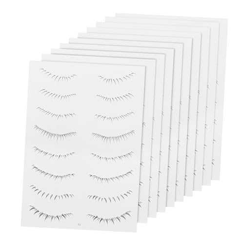 Gogogmee False Eyelash Stickers Sheets Lower Lash Tattoos for Women Natural Look Eyelash Extension Tattoos