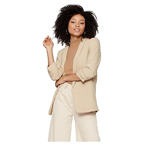 PIECES Damen Pcboss Noos 3/4 Blazer, White Pepper,S