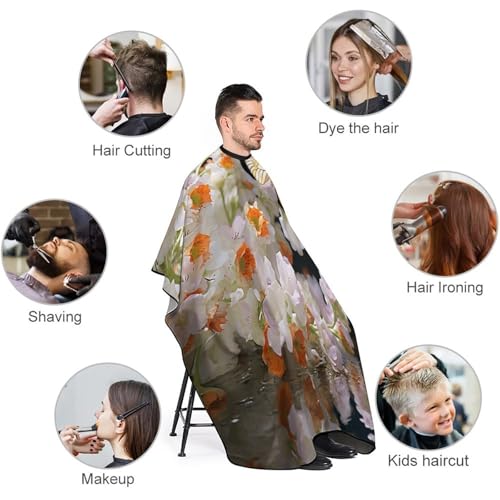 Capa de barbería con cierre ajustable 66.9 x 56.7 pulgadas miniatura 3