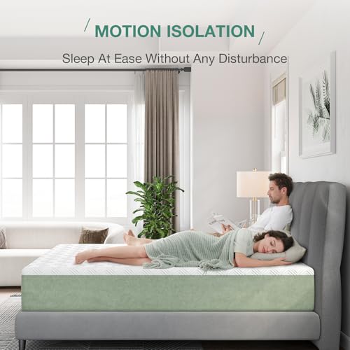 Novilla 12 Inch Twin Size Memory Foam Mattress with Cooling Gel for Pressure Relief - Medium Plush Twin Bed Mattress in a Box