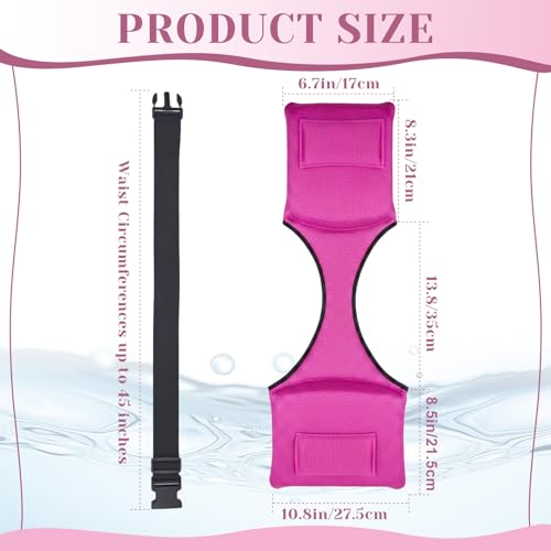 Teyva Daily Deep Water Flotation Belt Aerobics Exercise Water Saddle with Removable Strap Swim Belt Aquatic Exercise Equipment for Fitness Aid Swimming Training (Rose Pink) by Teyva Daily - Used condition - Image 2