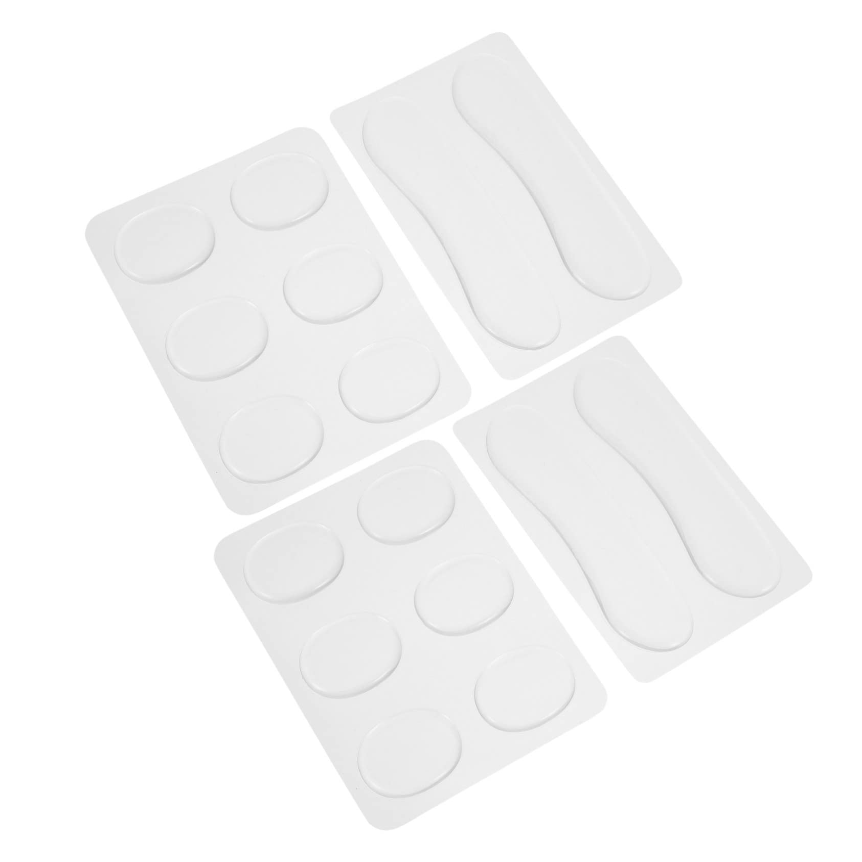 Toddmomy 16Pcs Drum Mute Gel Pads Transparent Silicone Dampening Pads for Snare Drum Drum Kit Cow Bells Percussion Control Vibration Overtones Strong Adhesion Drum Accessory