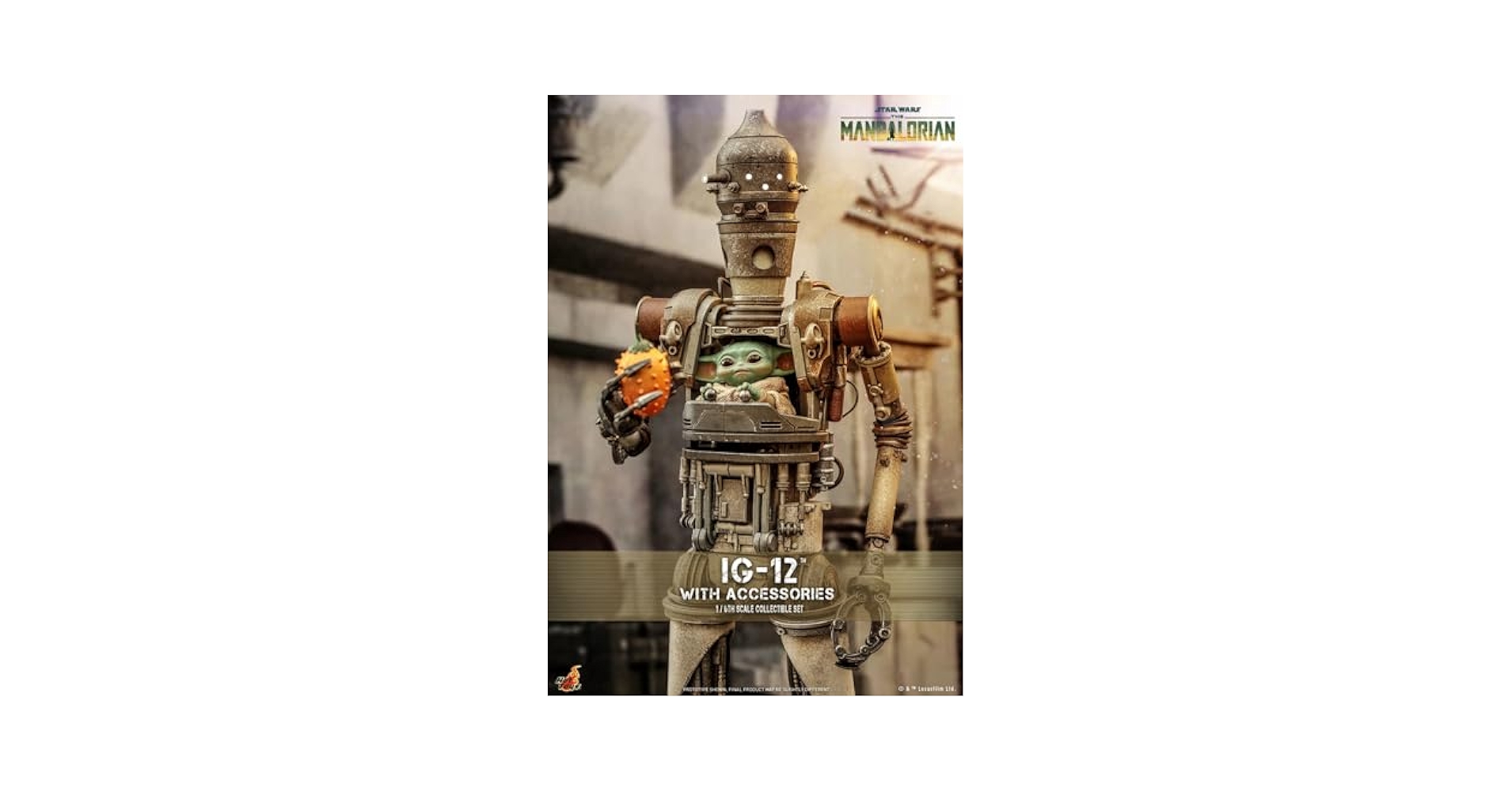 Amazon.com: Hot Toys TMS104 Star Wars IG-12 and Grogu with