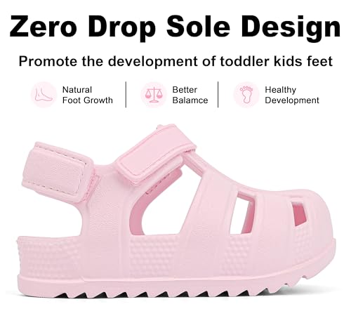Image of ChayChax Toddler Classic Fisherman Sandals Boys Girls Closed Toe Water Pool Beach Sandal Naturally Splay