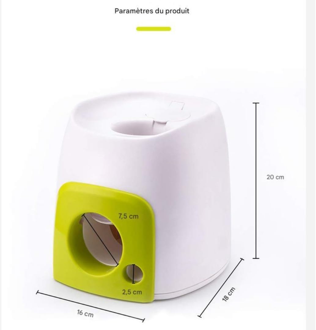 Générique Lanceur Automatique de Balle pour Chien, Lanceur de de Tennis interactif, Jouet Rechargeable pour Chien, Jeu d'entraînement de Stimulation mentale pour intérieur (3 balles de Tennis)
