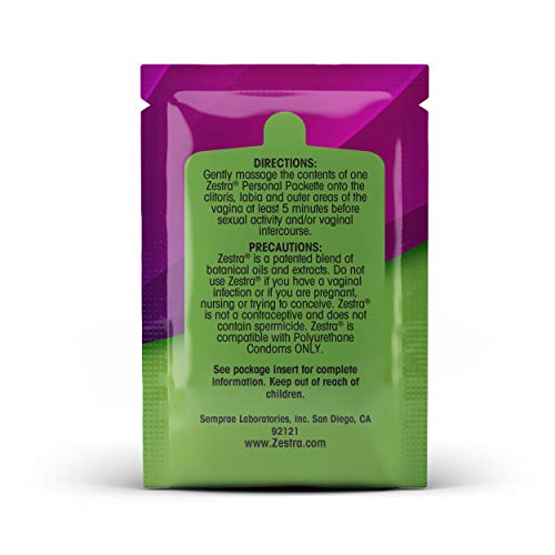 Zestra Essential Arousal Oils - 3 Single Dose Packets 0.8ml - Organic & All-Natural Botanical Arousal Oil - Safe & Clinically Proven to Enhance Pleasure during Intimate Moments (4 Boxes)