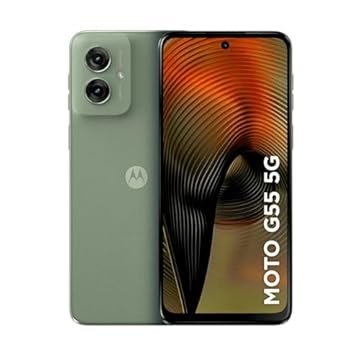 Smartphone Moto G55 5G - 256GB 8GB RAM + 8GB RAM Boost 50MP AI Camera NFC - Verde Vegan Leather