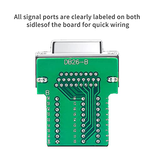 Conector DB26 Hembra sin soldadura con tornillos miniatura 4