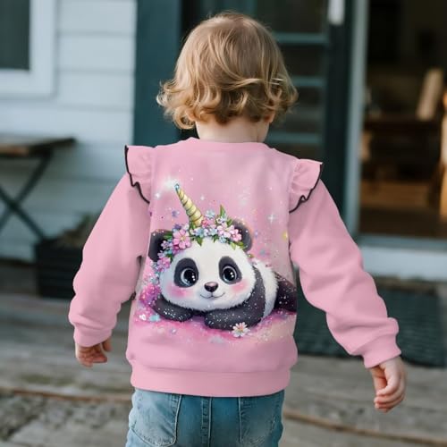 DISNIMO Sweatshirt Toddler Crewneck Sweatshirts for Girls Kids Pullover Fall Clothes Outfit Sweat Shirt4