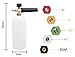 Obecome Adjustable Pressure Washer Jet Wash 1/4 Quick Release Snow Foam Lance, 5 Pressure Washer Nozzles for Cleaning