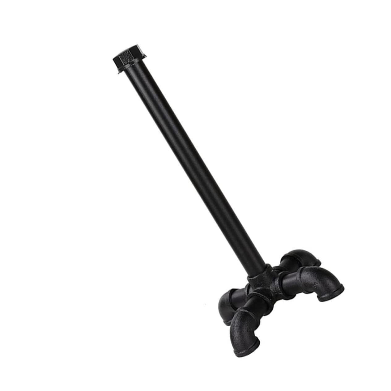 BESTonZON Portarotolo da Tavolo Stile Industriale Vintage in Ferro Nero, Verticale, Pratico e Resistente, per Carta da Cucina o Bagno, Uso Quotidiano