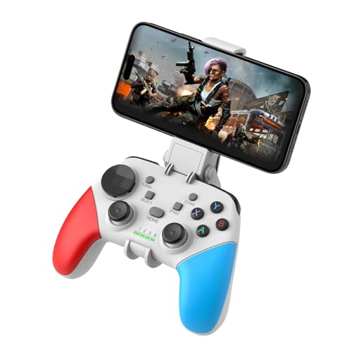 Joso Wireless Mobile Gaming Controller for iPhone, Android, iPad, Tablet, PC, Phone Controller with Phone Clip Supports Cloud Game, COD Mobile, Genshin Immpact, Remote Player Gamepad