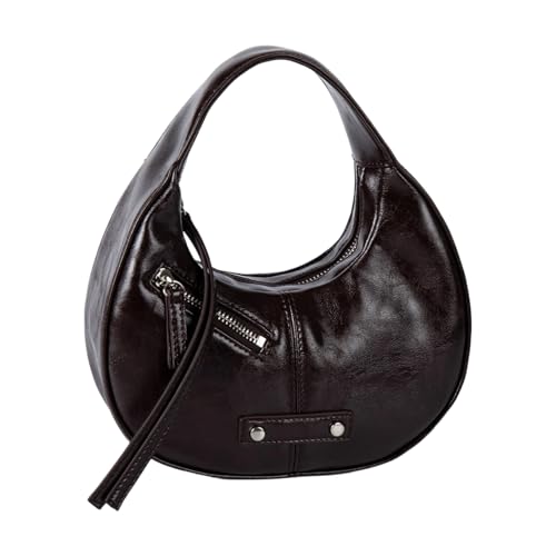Sac hobo femme bandoulière souple grand sac à main croissant sous les bras