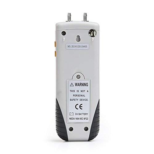 Rupse Hand-held HT-1890 Digital Differential Pressure Gauge Barometer Professional Digital Air Pressure Meter & HVAC Manometer