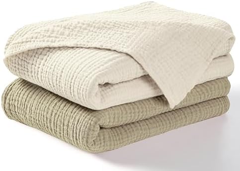 Dreamology Receiving Blanket,Muslin Swaddling Blankets for Newbor...