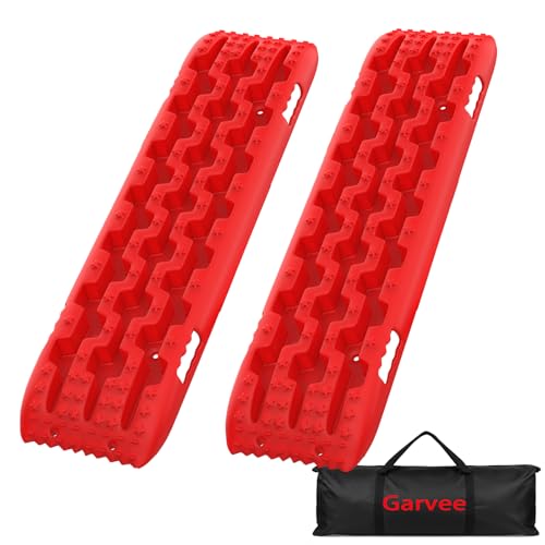 2 Packs Off Road Traction Boards-41.7x12.2x2.6in Recovery Board for Snow and Sand,Track Tire Ladder Boards for Cars, Trucks, SUVS, 10-Ton Capacity with Carry Bag