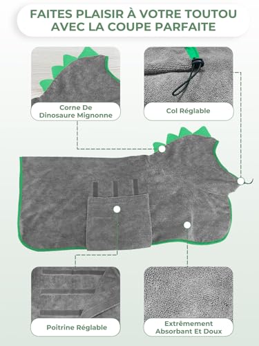Serviette à séchage rapide pour animaux en microfibre ultra absorbante - 4