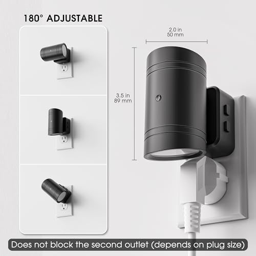 Image of Briignite Night Lights Plug into Wall, 10-Color Changing RGB Night Light