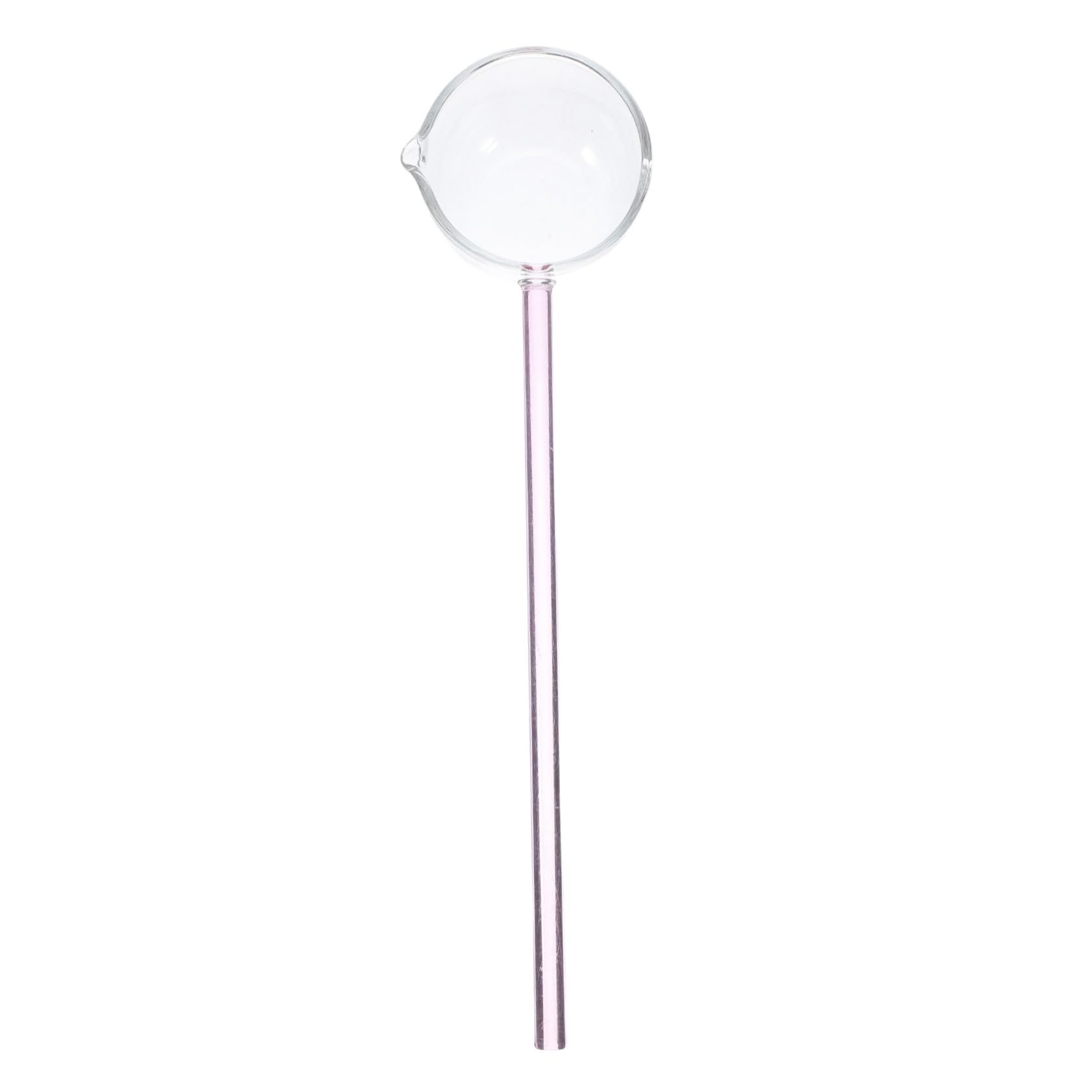 PRETYZOOM Clear Glass Spoons Long Handle Dessert Spoon for Stirring Coffee Cocktails and Sauces Versatile Kitchen Tool for Daily Dining and Baking Creative Design