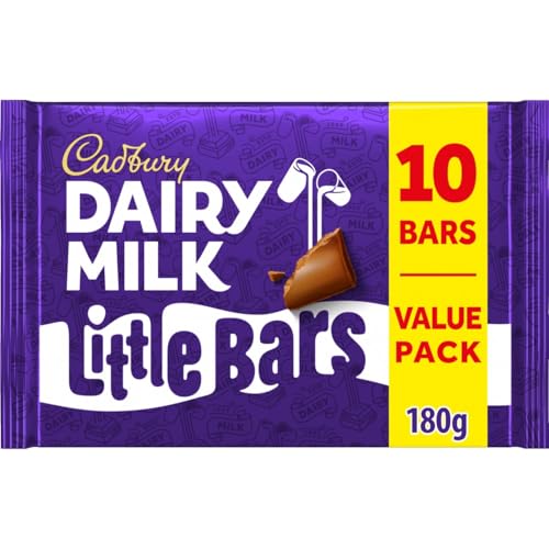 Cadbury Dairy Milk Chocolate Little Bar 18 g (Pack of 10 Bars)
