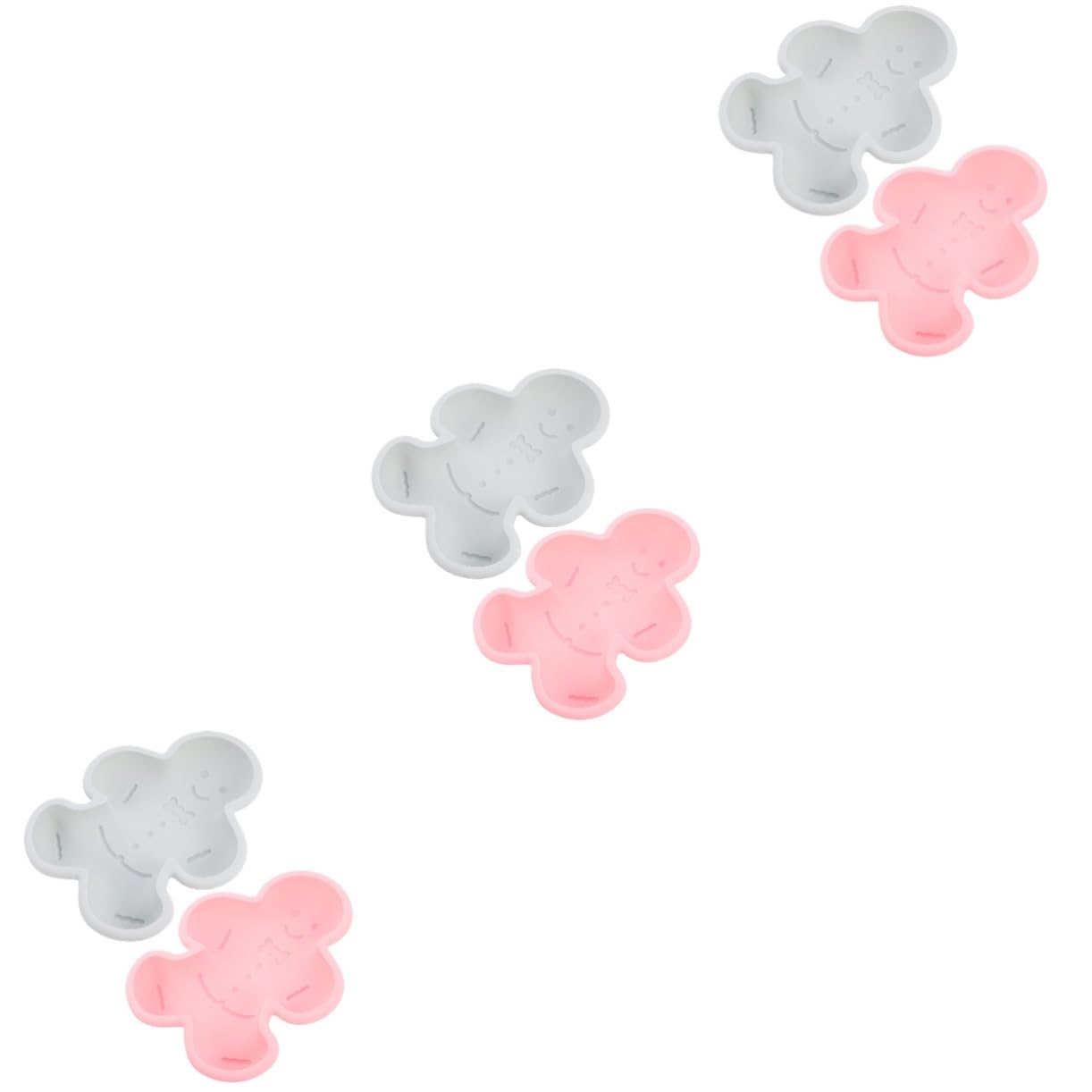 PRETYZOOM 3 Set Di in Silicone Per Dolci E Cupcake Facili Da Pulire Adatti Al Forno E Alla Lavastoviglie 2 Pezzi*3