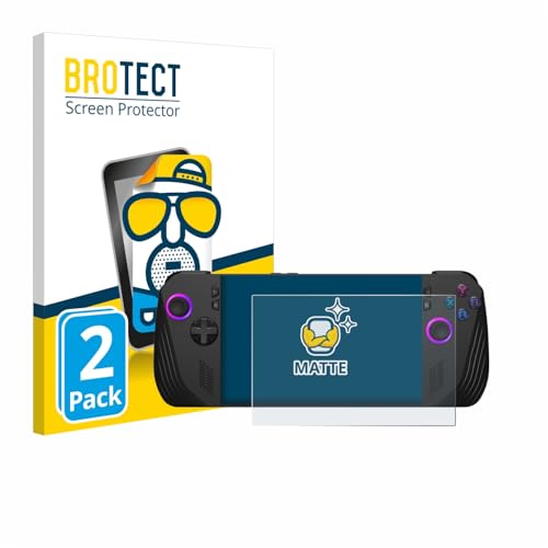 BROTECT Entspiegelungs-Schutzfolie für ASUS ROG Ally X (2024) (2 Stück) Matte Bildschirmschutz-Folie, Anti-Reflex, Anti-Fingerprint