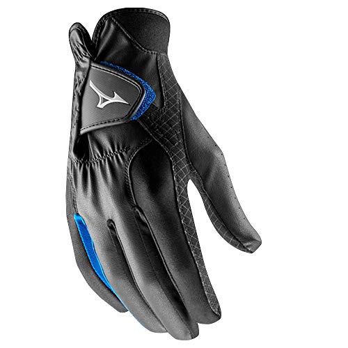 Mizuno 2018 Rainfit Men's Golf Glove, Pair, Black/Royal, X-Large #TOP2
