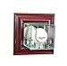 Perfect Cases WMBS-C Wall Mounted Baseball Display Case, Cherry